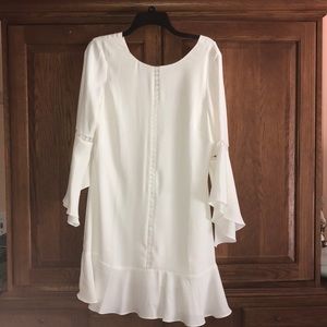Off white beautiful bell sleeve dress